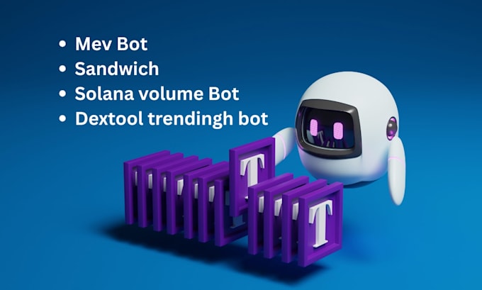 create solana volume bot, mev, sniper, arbitrage pump on sol, eth