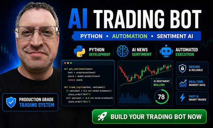 build a python automated trading bot with ai news sentiment analysis