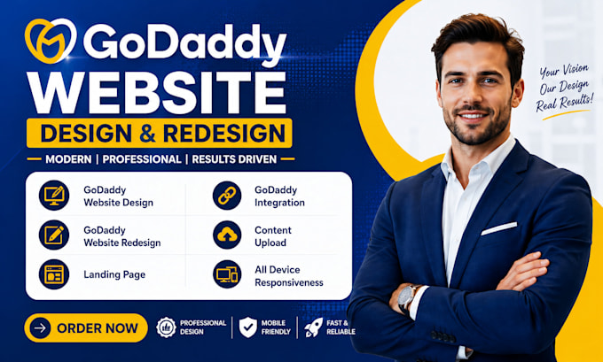 godaddy website redesign, godaddy website design, godaddy website development