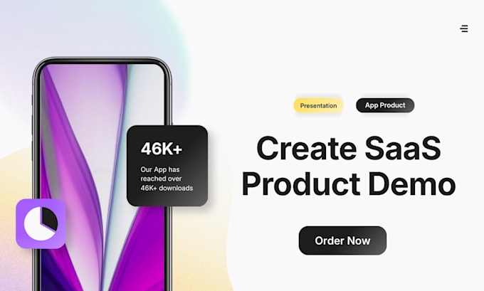 create a saas promo video and app ad