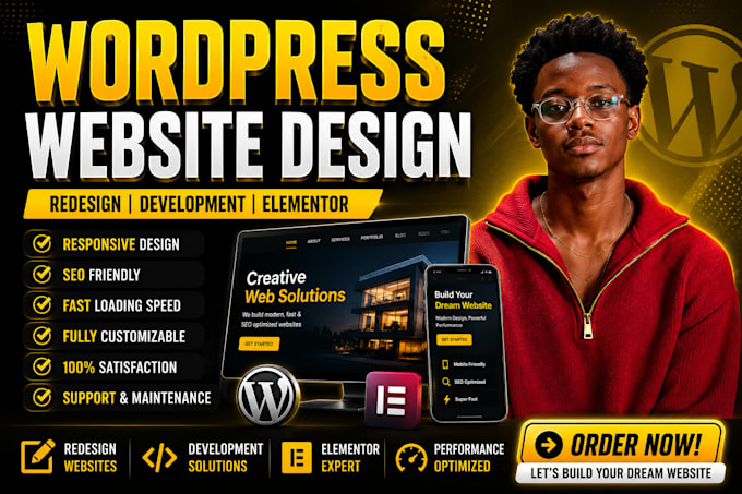 wordpress website design and website development
