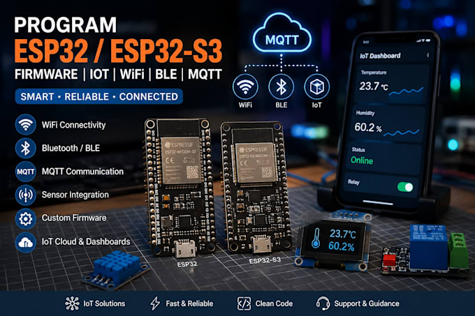 program esp32 esp32 s3 firmware iot wifi ble mqtt projects