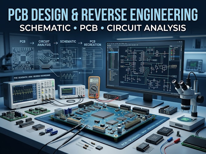 do pcb design, schematic and reverse engineering