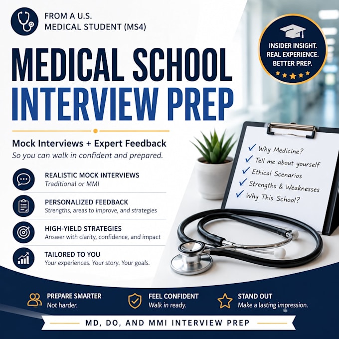 guide medical school applicants through applications and interview prep