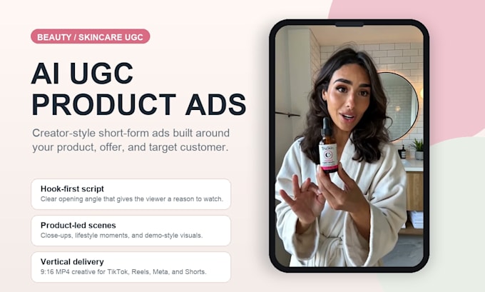 create ai ugc product video ads for tiktok reels and meta