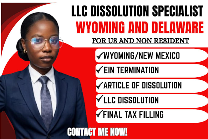 do llc dissolution, dissolve llc in wyoming llc and delaware llc, close ein