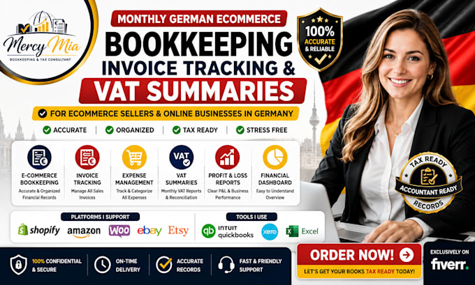 do german ecommerce bookkeeping invoice tracking and vat reports