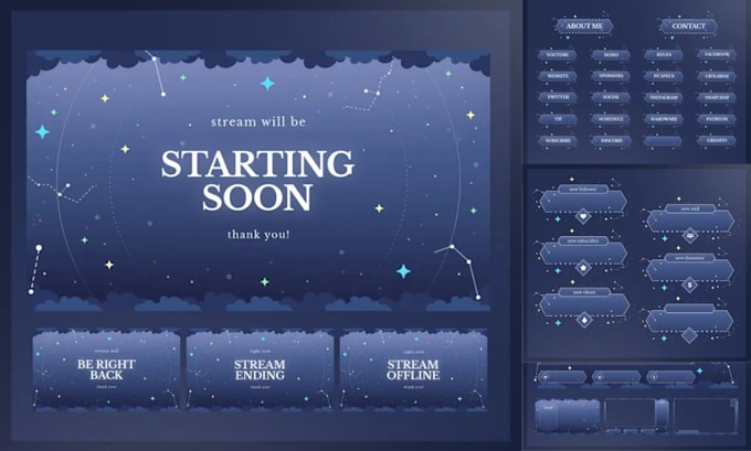 design animated twitch overlay stream overlay twitch emotes panels kick overlay