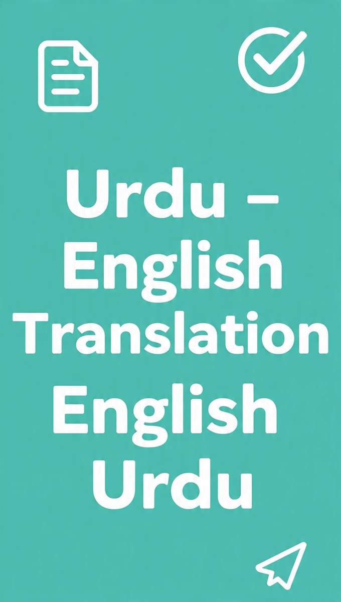 do english urdu translation service for you