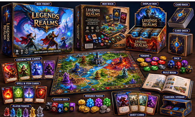 develop board game design trading card game monster card tabletop game