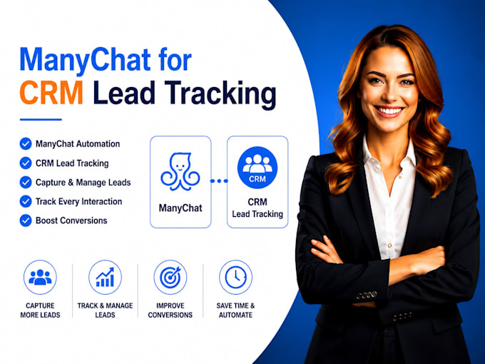 set up manychat for CRM lead tracking