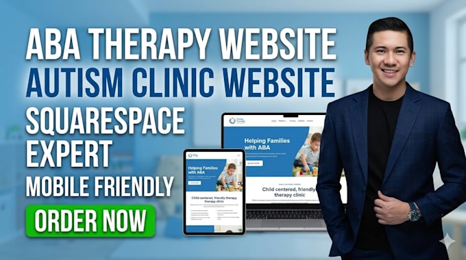 design aba therapy website on squarespace or redesign aba website