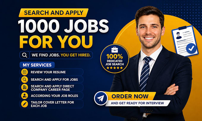 search and apply for 1000 jobs for you
