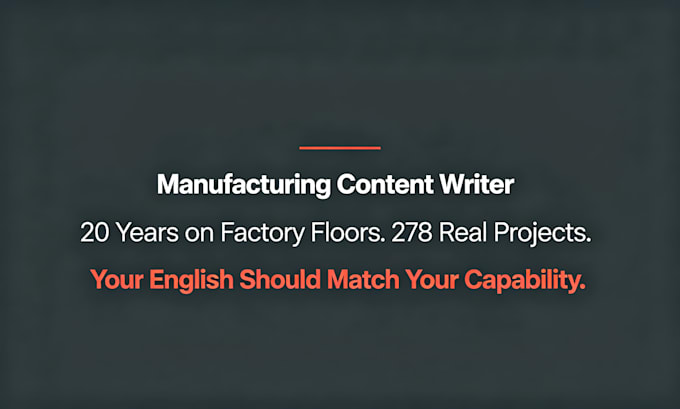 write technical b2b content for manufacturers