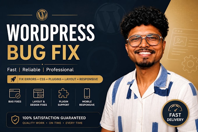 fix wordpress bugs, errors, CSS issues, and website problems