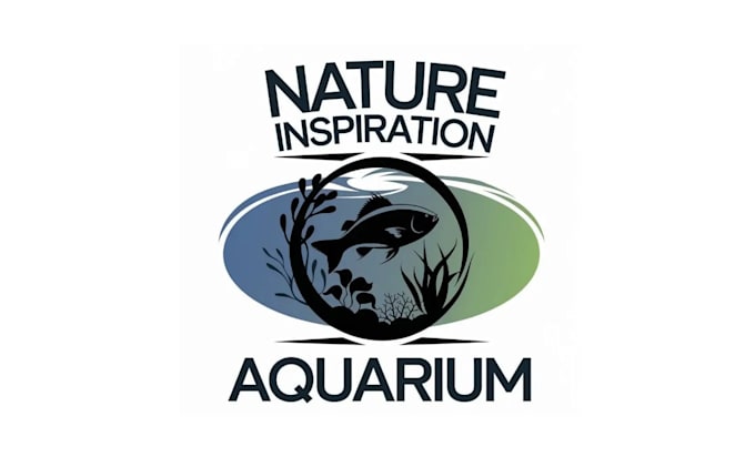 design traditional aquarium nature logo