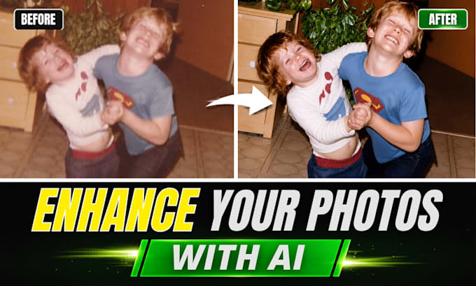 enhance, upscale, and improve photo quality with ai