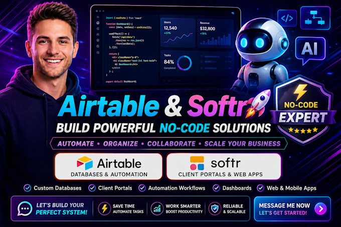 be your airtable database airtable crm airtable softr webapp client portal