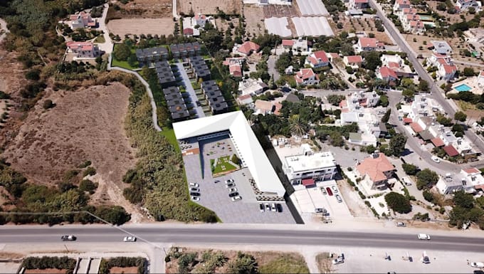provide3d urban house planning,photomontage design,cityscape rendering,bim house
