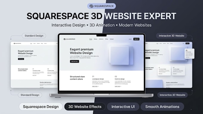 squarespace interactive website 3d squarespace website 3d gsap website animation