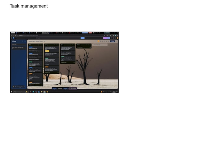 organize your tasks and projects in trello