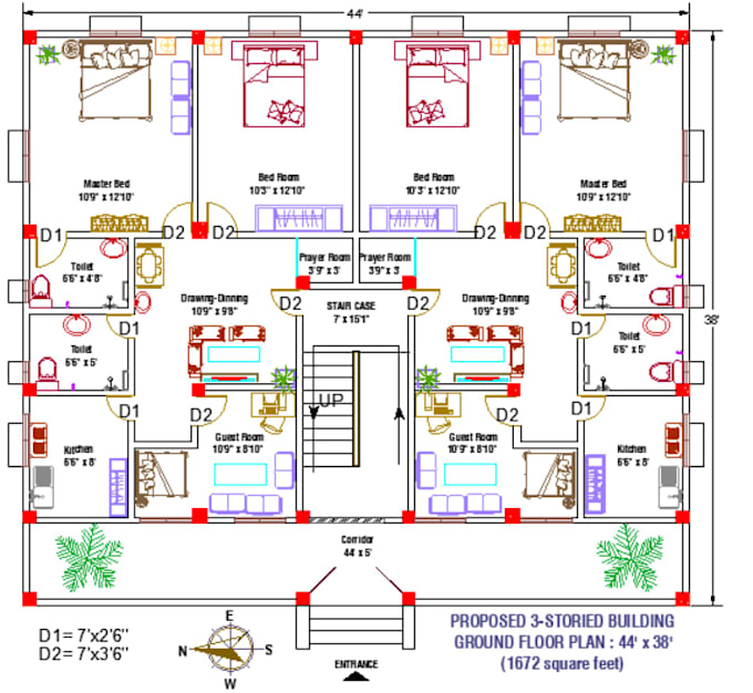 prepare autocad 2d plans, details, and quantity takeoff boq