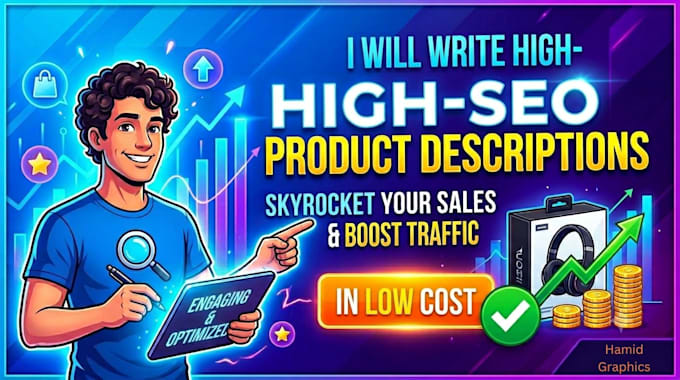 write SEO product descriptions for your company