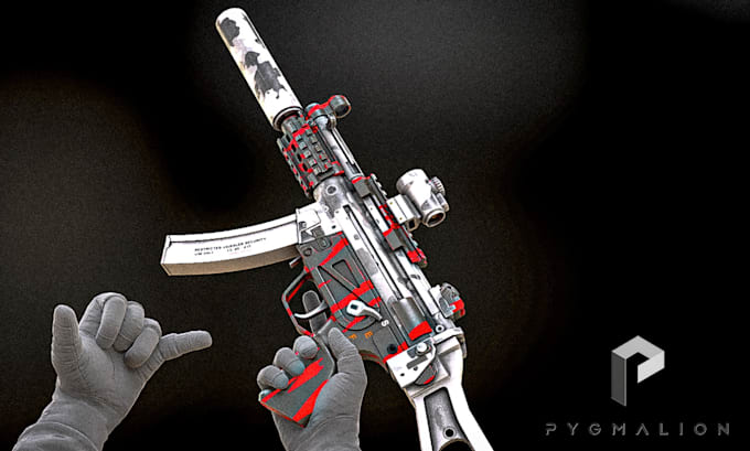 create 3d weapons for unreal engine and unity