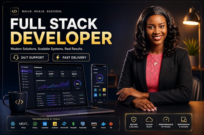 full stack developer website development backend developer custom website