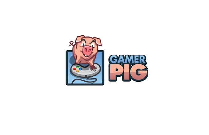 design unique gamer pig logo