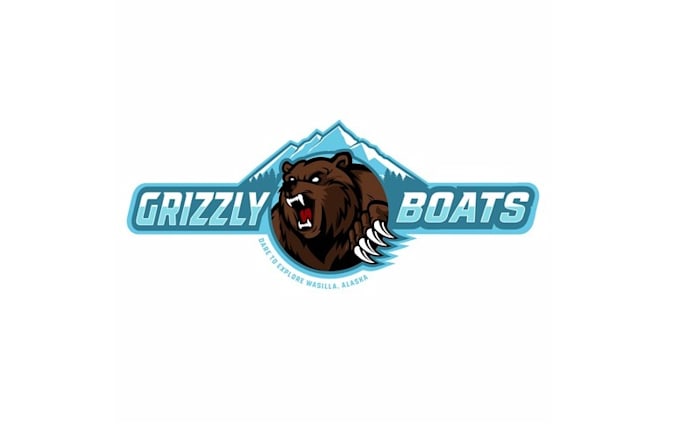design unique grizzly boats logo
