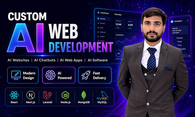 develop ai website, ai chatbot, ai web application, or ai software
