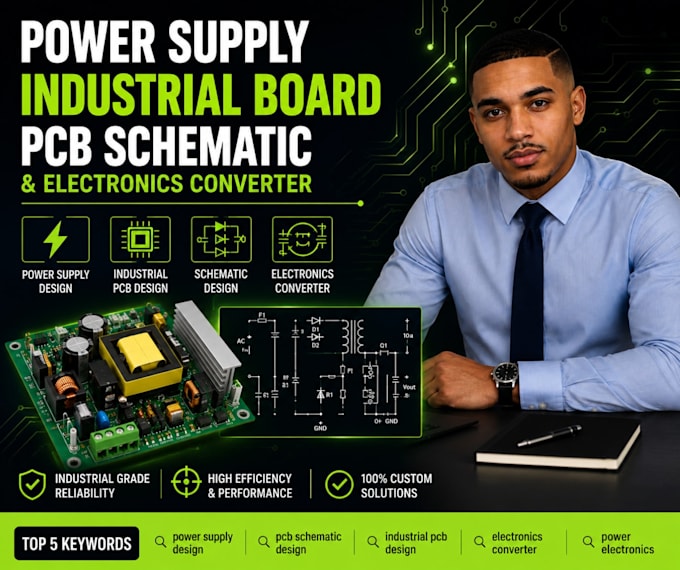 design power supply industrial board pcb schematic and electronics converter