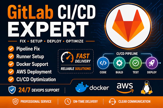 fix gitlab ci cd pipeline errors and runner issues