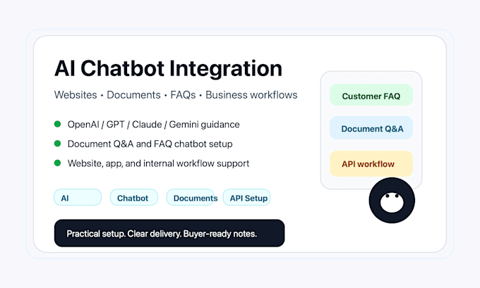build an ai chatbot for your website or business documents