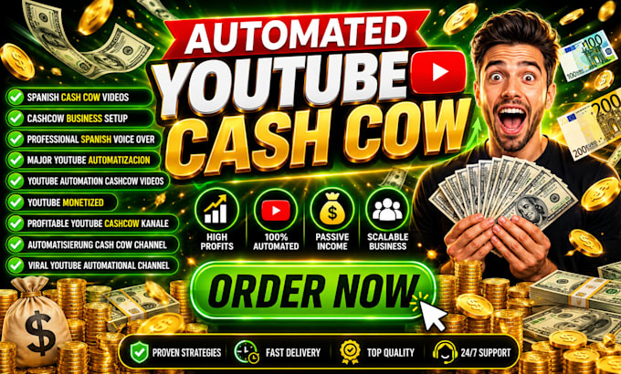 create a profitable spanish  cash cow videos editing