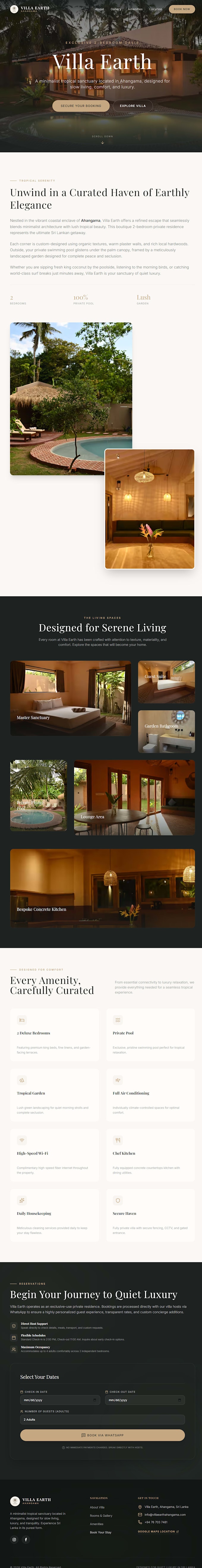 design a modern website for business or hotel