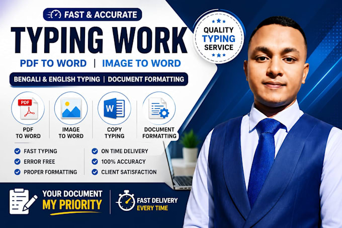 do fast typing, PDF to word, image to word and document formatting