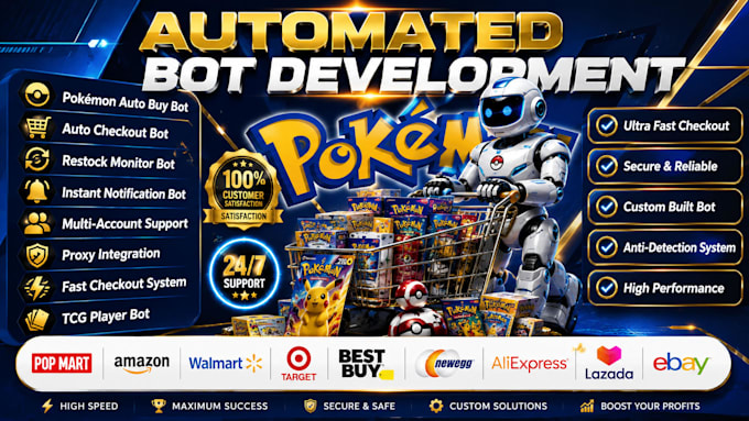 do auto purchase bot pokemon bot amazonbot target auto checkout bot walmart bot