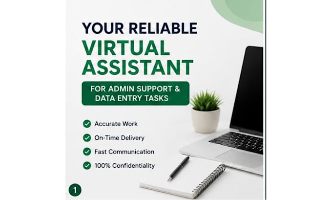 be your reliable virtual assistant for admin support and data entry tasks