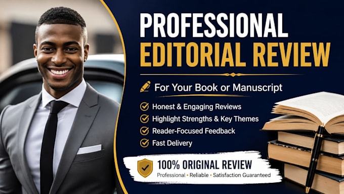 write a professional editorial review for your book or manuscript