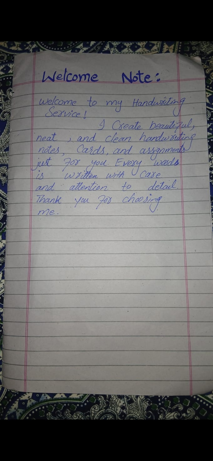do neat english and urdu handwriting for notes and assignments