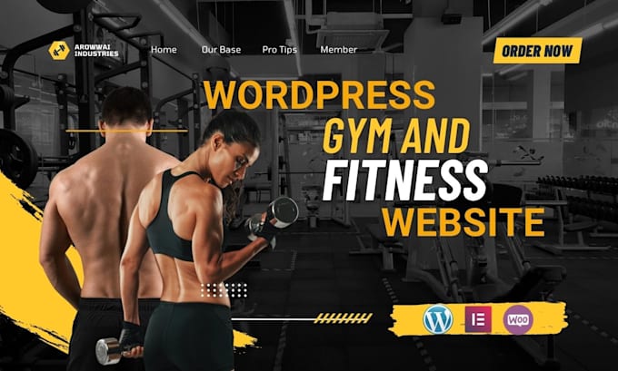 create gym website for your gym