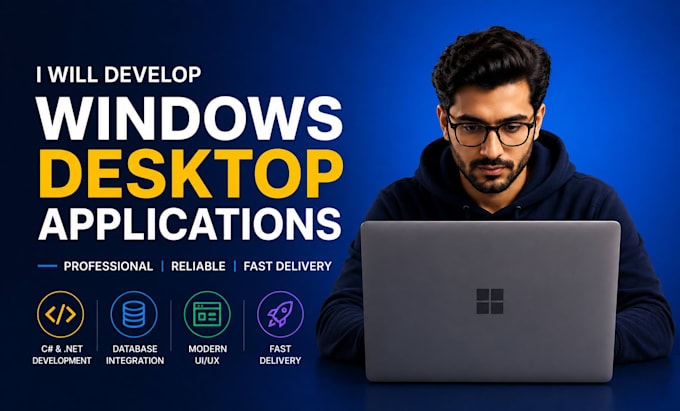 develop windows desktop application, wpf application, dot net developer