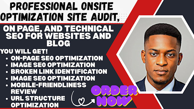 do onsite optimization, site audit, onpage, and technical SEO for websites