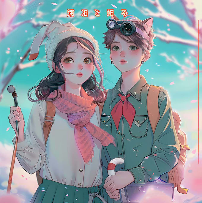 create cute cartoon illustrations, lofi art, anime, nft