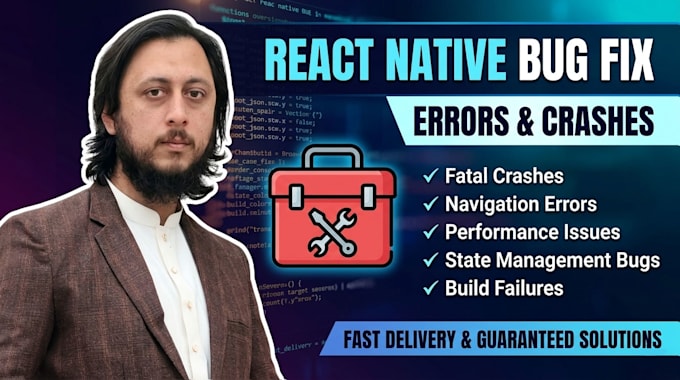 fix react native bugs errors crashes and performance issues