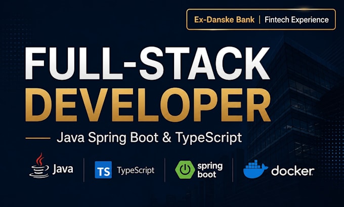 develop a full stack web application with java spring boot and typescript