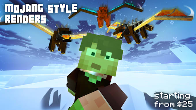 create you a custom minecraft render or thumbnail