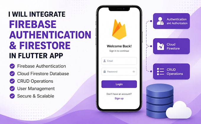 integrate firebase auth and firestore in flutter app